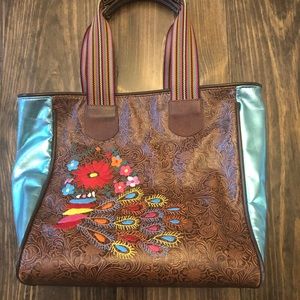 Consuela Classic Tote Tooled Leather